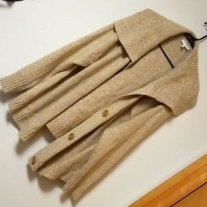 Fashion Bug Beige Button Up Cardigan Sweater